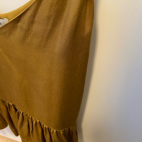 Sandro Gold Silk Top - Picture 3 of 5